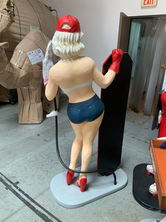 Gasoline Girl Menu Life Size Statue - LM Treasures 