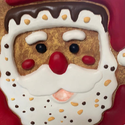 Santa Gingerbread Cookie Over Sized Statue - LM Treasures 