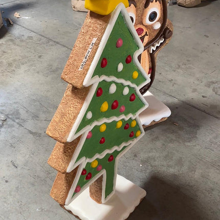 Small Gingerbread Christmas Tree Statue - LM Treasures 