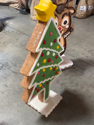 Mini Gingerbread Christmas Tree Cookie Over Sized Statue - LM Treasures Life Size Statues & Prop Rental