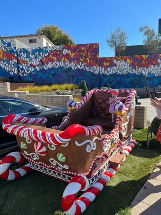 Gingerbread Sleigh Life Size Statue - LM Treasures 