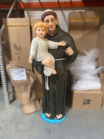 St. Anthony De Padua Life Size Christmas Statue - LM Treasures Life Size Statues & Prop Rental