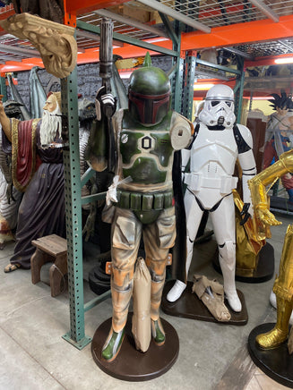 Green Boba Space Trooper Life Size Statue - LM Treasures 