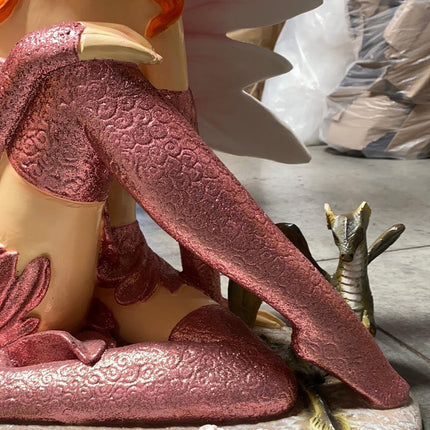 Small Pink Fairy Life Size Statue - LM Treasures 
