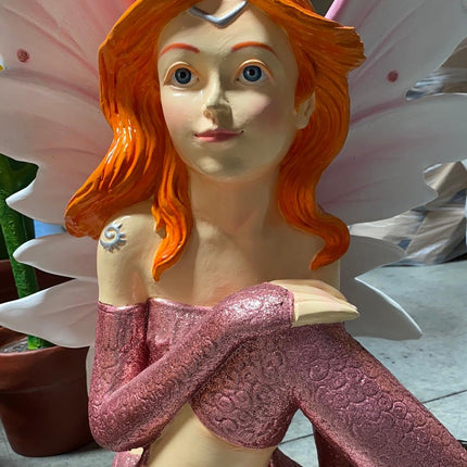 Small Pink Fairy Life Size Statue - LM Treasures 
