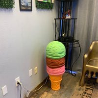 Three Scoop Ice Cream Over Sized Statue - LM Treasures 