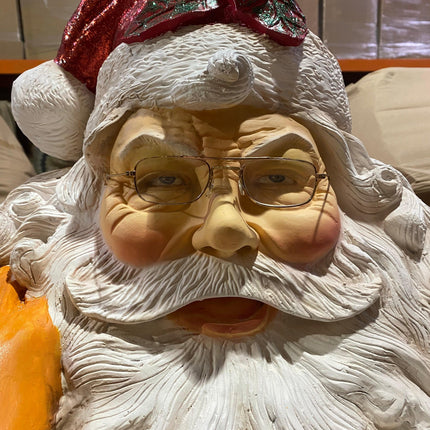 Santa Claus With Bag Christmas Life Size Statue - LM Treasures 