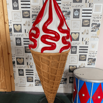 Strawberry Ice Cream Over Sized Statue - LM Treasures 