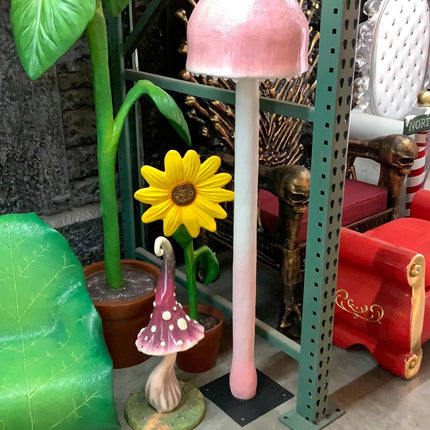 Small Bell Bonnet Mushroom Over Sized Statue - LM Treasures 