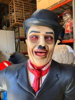 Scary Chaplin Clown Life Size Statue - LM Treasures 