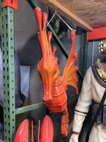 Jumbo Orange Seahorse Statue - LM Treasures 