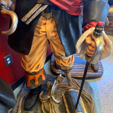 Pirate Captain Hook Life Size Statue - LM Treasures 