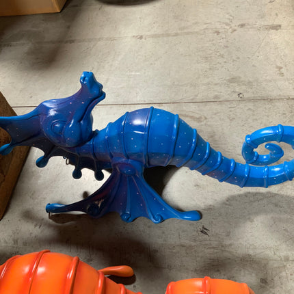 Jumbo Blue Seahorse Statue - LM Treasures 