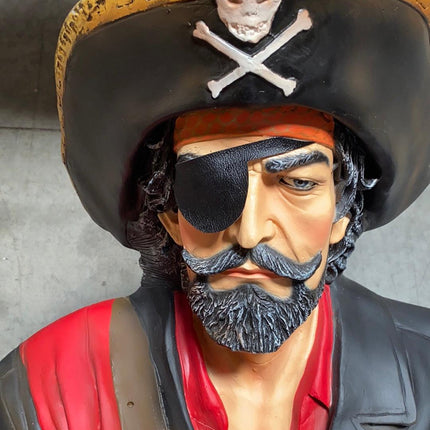 Sitting Captain Hook Life Size Statue - LM Treasures 