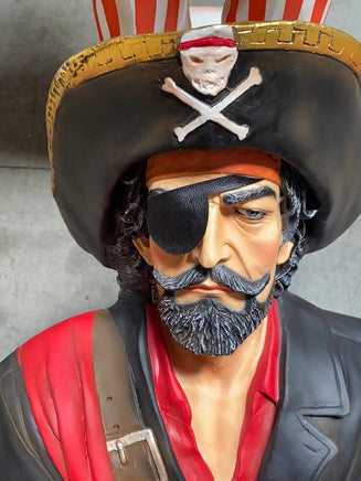 Sitting Captain Hook Life Size Statue - LM Treasures 