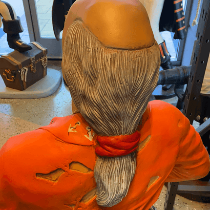 Pirate on Treasure Chest Life Size Statue - LM Treasures 