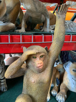 Monkey Pilo Chimpanzee Life Size Statue - LM Treasures 