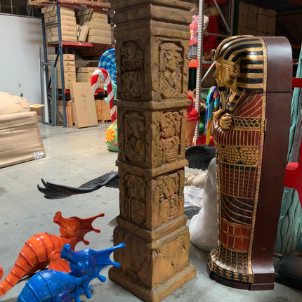 Column Aztec Pilaster Greek Roman Prop Resin Decor - LM Treasures 