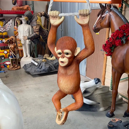 Baby Orangutan Life Size Statue - LM Treasures 
