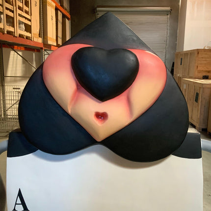 Heart Playing Card Life Size Statue - LM Treasures 