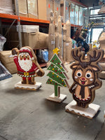 Gingerbread Santa Cookie Over Sized Statue - LM Treasures Life Size Statues & Prop Rental