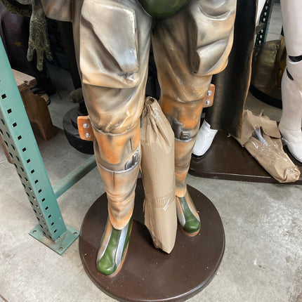 Green Boba Space Trooper Life Size Statue - LM Treasures 