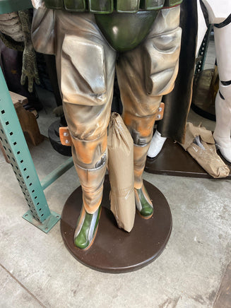 Green Boba Space Trooper Life Size Statue - LM Treasures 