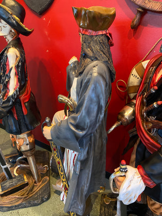 Pirate on Barrel Holding a Beer Life Size Statue - LM Treasures 