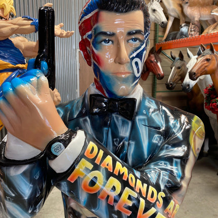 Pop Secret Agent Life Size Statue - LM Treasures 