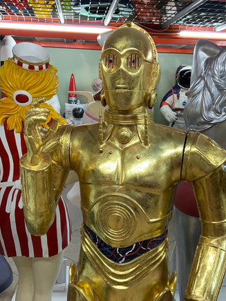 Gold Android Butler Detective Life Size Statue - LM Treasures Life Size Statues & Prop Rental