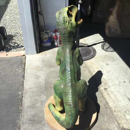 Green Baby Raptor Dinosaur Statue - LM Treasures 