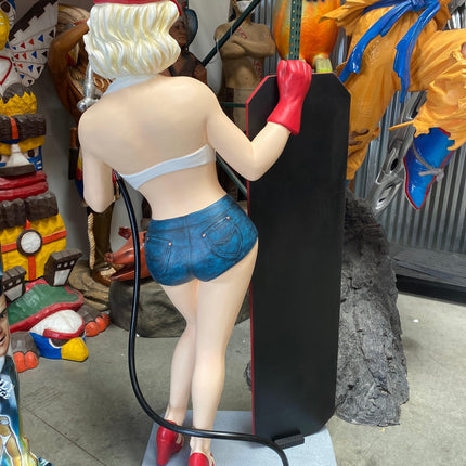 Gasoline Girl Menu Life Size Statue - LM Treasures 