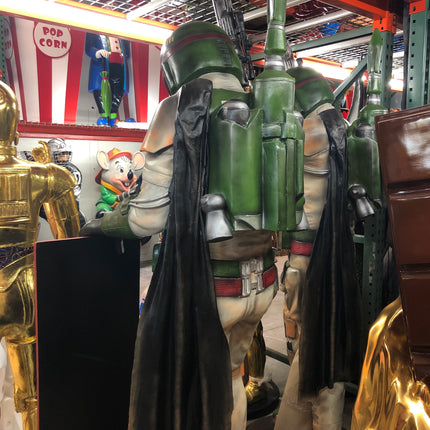 Green Boba Space Trooper Menu Board Life Size Statue - LM Treasures 
