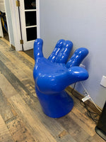Blue Hand Chair Life Size Statue - LM Treasures 
