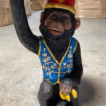 Circus Monkey Table Life Size Statue - LM Treasures 