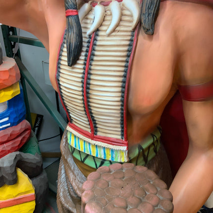 Tobacco Indian Chief Cigar Store Life Size Statue - LM Treasures 