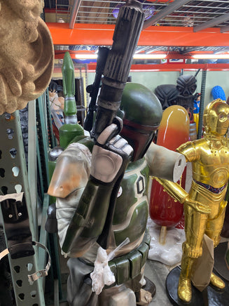 Green Boba Space Trooper Life Size Statue - LM Treasures 