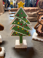 Small Gingerbread Christmas Tree Statue - LM Treasures 