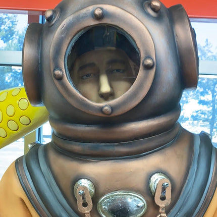 Deep Sea Diver With Hammer Life Size Statue - LM Treasures 