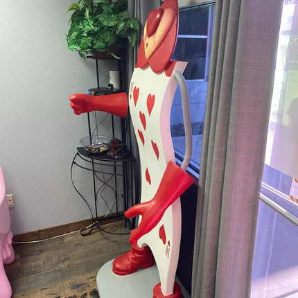 Heart Playing Card Life Size Statue - LM Treasures 