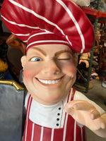 Italian Baker Life Size Statue Menu Board - LM Treasures 