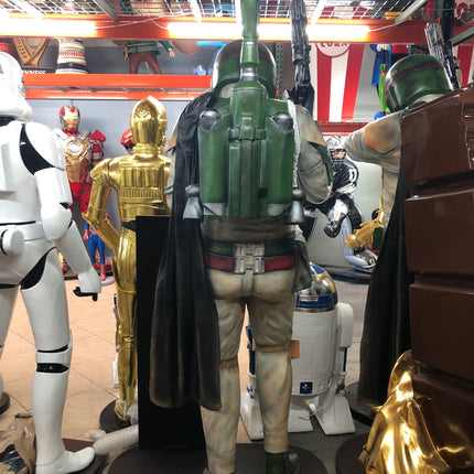 Green Boba Space Trooper Menu Board Life Size Statue - LM Treasures 