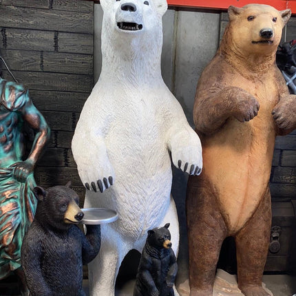 Standing Polar Bear Statue - LM Treasures 