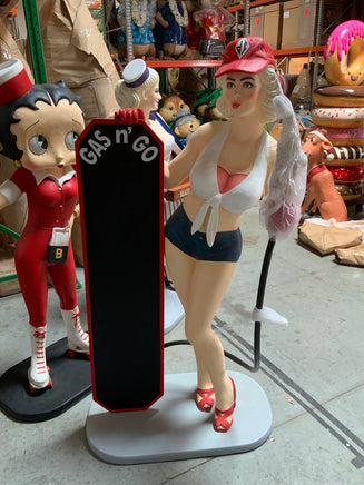 Sexy Actress Gasoline Girl  Life Size Statue - LM Treasures 