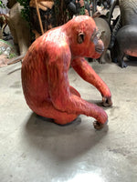 Orangutan Sitting Life Size Statue - LM Treasures Life Size Statues & Prop Rental
