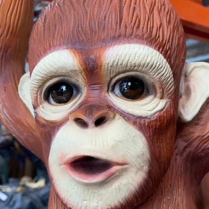 Baby Orangutan Life Size Statue - LM Treasures 