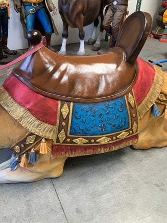 Laying Camel With Saddle Life Size Nativity Statue - LM Treasures 