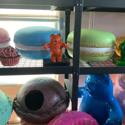 Small Orange Gummy Bear Over Sized Statue - LM Treasures 