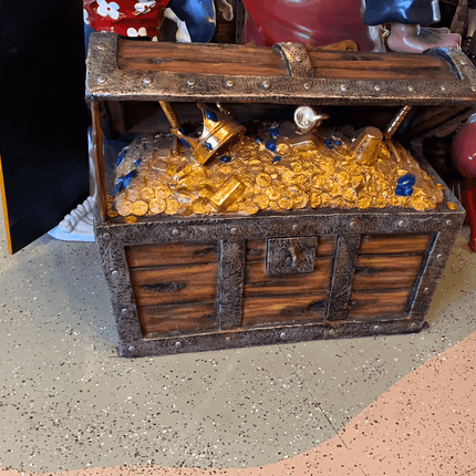Treasure Chest Life Size Statue - LM Treasures 