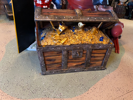 Treasure Chest Life Size Statue - LM Treasures Life Size Statues & Prop Rental